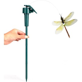 EEZ RV Products Solar Powered Dancing Flying Dragonfly Outdoor Decoration Garden Stakes (Dragonfly)