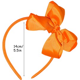 2Pcs Yellow Bow Headbands, Elegant Headband Soft Vintage Hairband Alice Band Non Slip Hair Band Wedding New Year Eve Party Hair Accessories for Girls Women