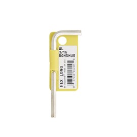 3/16" BriteGuard Plated Hex L-Wrench - Short Tag/Barcoded