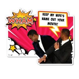 Keep My Wife's Name Out Your Mouth Waterproof Sticker Will Smith Jada Smith Chris Rock Oscars