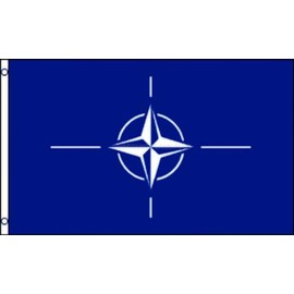 NATO (North Atlantic Treaty Org) Alliance Flag 3x5FT Banner Europe 100D FABRIC