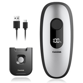 Canslab IRON Rechargeable Electric Can Opener: Wall-Mountable Easy Storage, Smart Auto Stop & LED Battery Track, Hands-Free Operation, Side Cut Smooth Edge, Stainless Steel Professional-Grade Blade