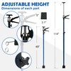 Goldshire 4 Pack Adjustable Support Pole, Construction Rods for Cabinet
