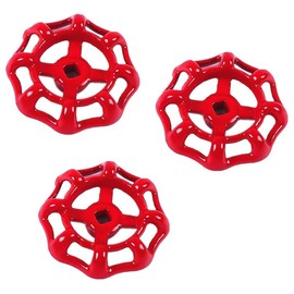 Namvo 3pcs Faucet Handle Gate Valve Faucet Handle Valve Red Valve Handwheel Valve Replacement For Faucet