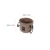 20L Portable Camping Bucket PVC Folding Water Bucket High Capacity