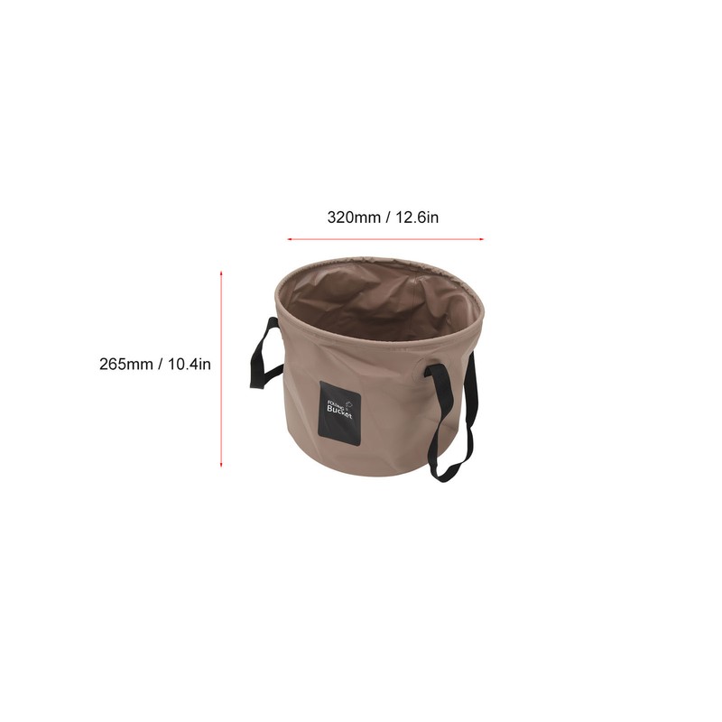 20L Portable Camping Bucket PVC Folding Water Bucket High Capacity