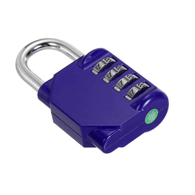 PATIKIL 3 Inch Long 4 Digit Combination Padlock, Waterproof Zinc