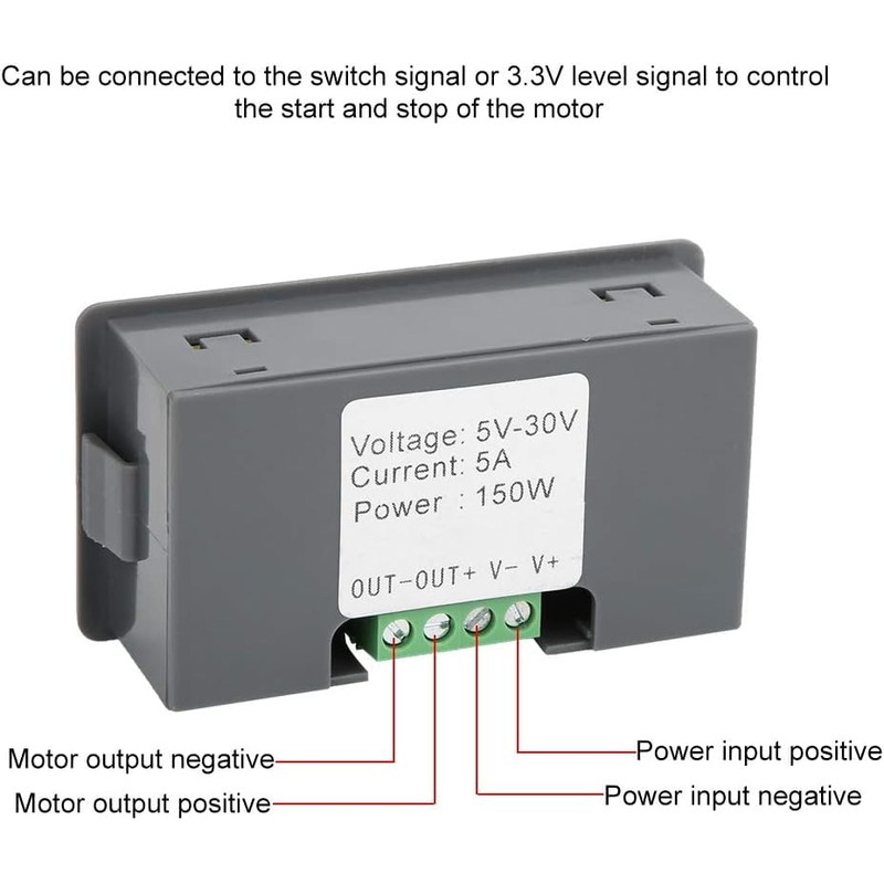 JUTOSU PWM Motor Speed Controller DC Motor Speed Controller PWM