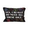 Sisadodo DND Dice Bag for Men Women Yes I Really