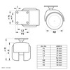 Dörner + Helmer Set of 4 Furniture Double Castors 50