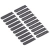 sourcing map 12 Pairs Snapback Strap Cover, 7 Holes Plastic