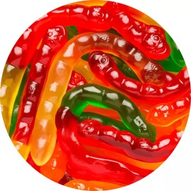 Albanese Large Gummy Gummi Fruit Worms CHOOSE SIZE! FREE SHIPPING! - 3 pound