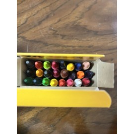 Crayola Crayons Crayola 24 Count Box Non Toxic Colors Pack School Color 52-3024 USA