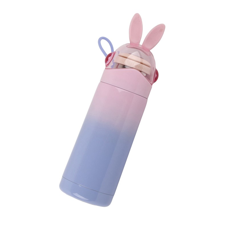 Cute Bunny Rabbit Insulation Bottle Portable Tea Coffee Hot Water