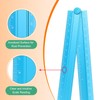 sourcing map Folding Straight Ruler 30cm Metric Aluminum Alloy Protractor