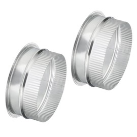 PATIKIL 6 Inch Channel Collar 2 Pieces Channel Connection Flange Galvanised Iron Tight Vent Air Duct Fitting for Heating Cooling HVAC Ventilation Home Office