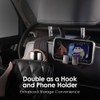 KINIVA Car Seat Headrest Storage Hooks, Set of 2, Suede