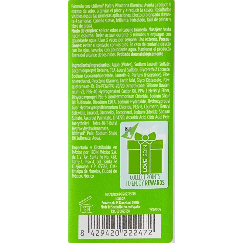 Nutradeica Shampoo Caspa Grasa 200ml