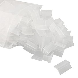 JCBIZ 100pcs Clear Horticulture Grafting Clamps 2mm Plastic Plant Grafting Clips Support Clips for Vine Beans Vegetables Fruits Rose