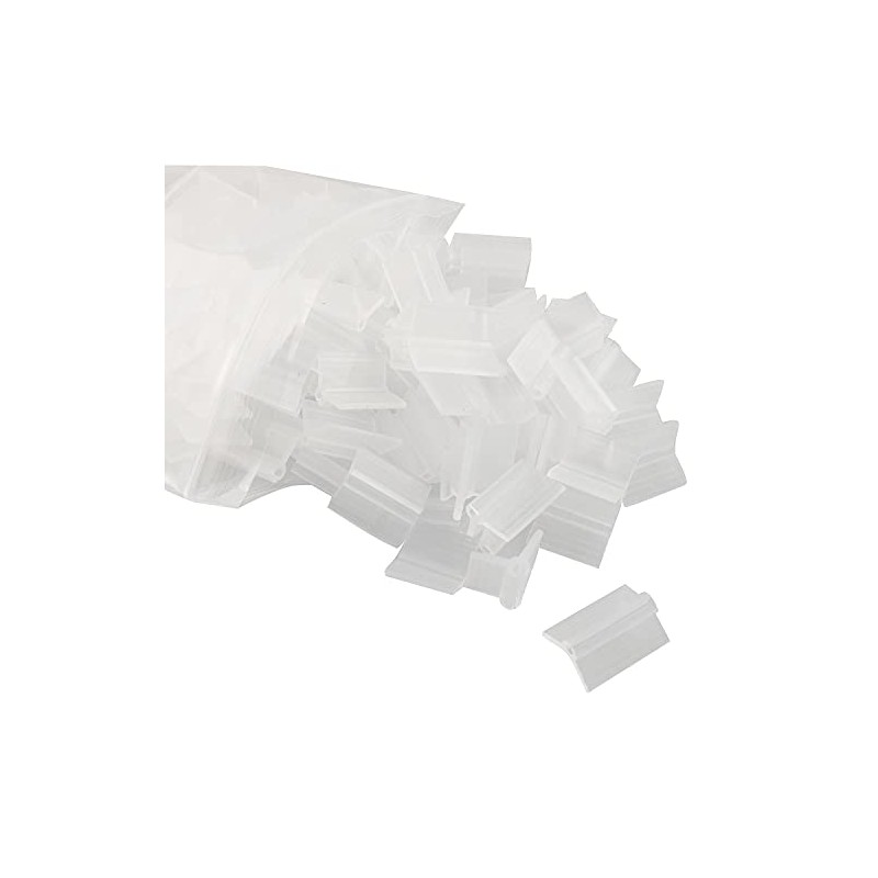 JCBIZ 100pcs Clear Horticulture Grafting Clamps 2mm Plastic Plant Grafting