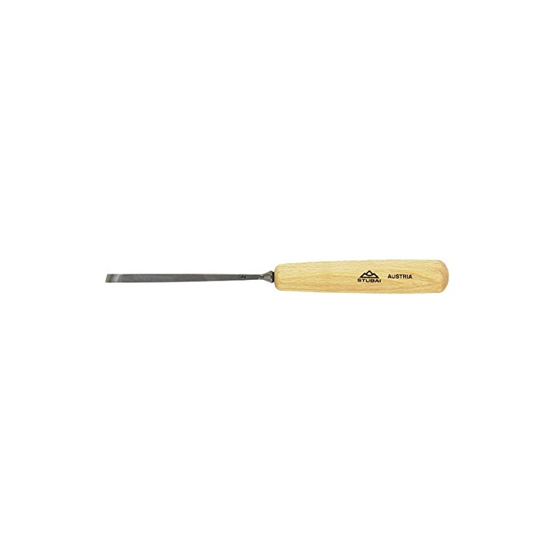 Stubai 550206 Type 2 Long/Polished Woodcarving Chisel, Grey/Beige, 6 mm