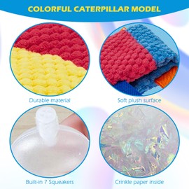 PAWCHIE Squeaky Dog Toys - No Stuffing Plush Toy for Dogs, Chew Toys with Crinkle Paper for Teething & Chewing, Durable Tough Dog Toys for Medium Large Dogs