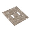 Mdulftar French Scroll Light Switch Cover Plates Brown Decorative Wall