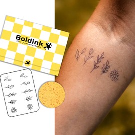 Boldink Semi-permanent tattoos, party gifts, realistic finger tattoos, waterproof and non-reflective, suitable for boys and girls, exquisite packaging（Finger Tattoo 10）