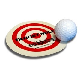 Eyeline Golf Target Holes - Practice Training Aid for Precision Practice on Green. Indoors/Outdoors. Toss to Create Simple Speed Control Targets. Red and White-Easy to See. Pack - 3. Made in USA