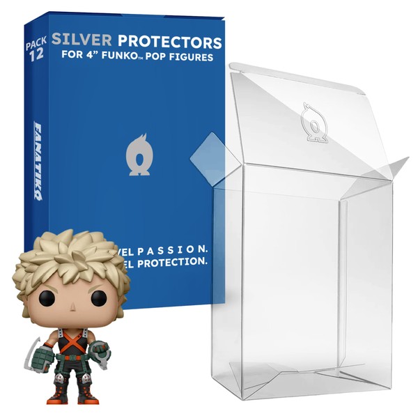 Fanatiko Pack of 12 Silver Protective Cases for Funko Pop