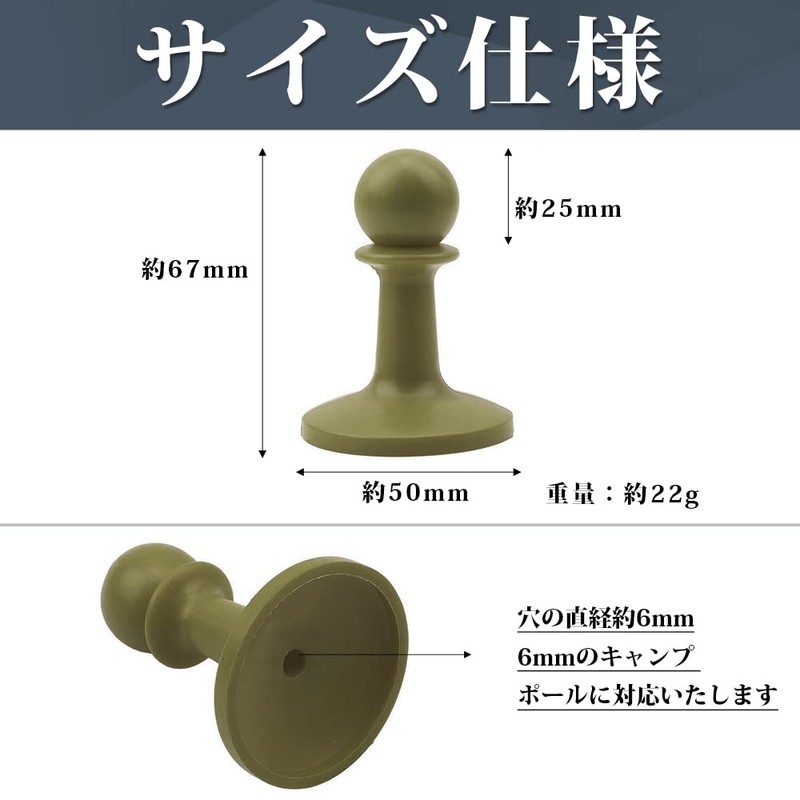 JULANIE Pole End Lock, Camping Lightning Protection Cap, Lightning Rod,