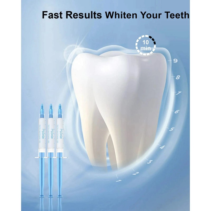MySmile PAP Teeth Whitening Kit with 5LED Light Upper Lower