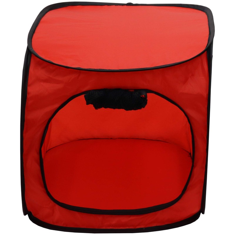 Portable Pop Up Dog Crate-X Large, Red