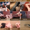 Leather Working Tools Kit, Leather Tool Set with Leather Groover,