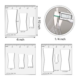 Nuanchu 9 in 3 Butterfly Router Templates for Woodworking Bowtie Router Jig Kit Decorative Jigs and Templates Butterfly Inlay Tools Accessories