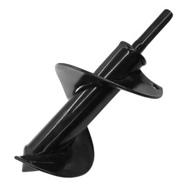Aracombie Garden Auger Drill Bit for Planting, 3/8" Hex Drive Spiral Earth Auger for Post Hole Digger, Bulb & Tree Planting, Black, 3x7 Inch