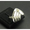 Extravagant sterling silver ring solid 925 size H - V