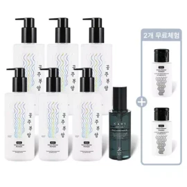 Gahi 가히 공주부양 볼륨부스터 샴푸 NEW매니아세트(500ml*6개+무료체험 50ml*2개+샤인오일 56ml*1개) Princess Volume Up Bolster Shampoo New Mania Set