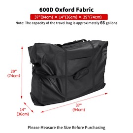 Hengme Rollator Travel Bag - Waterproof Travel Bag for Medline Large 500LB Folding Walker Transport Chair Portable Large Duffel Bag Carry Case for Car and Airplane Traveling(37"L x 14"D x 29"H)