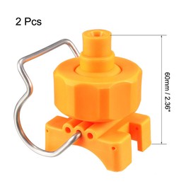 uxcell Spray Nozzle, 3/4" Adjustable Ball Flat Fan Full Cone Clamp Clip Nozzle Watering Irrigation, 2 Pcs