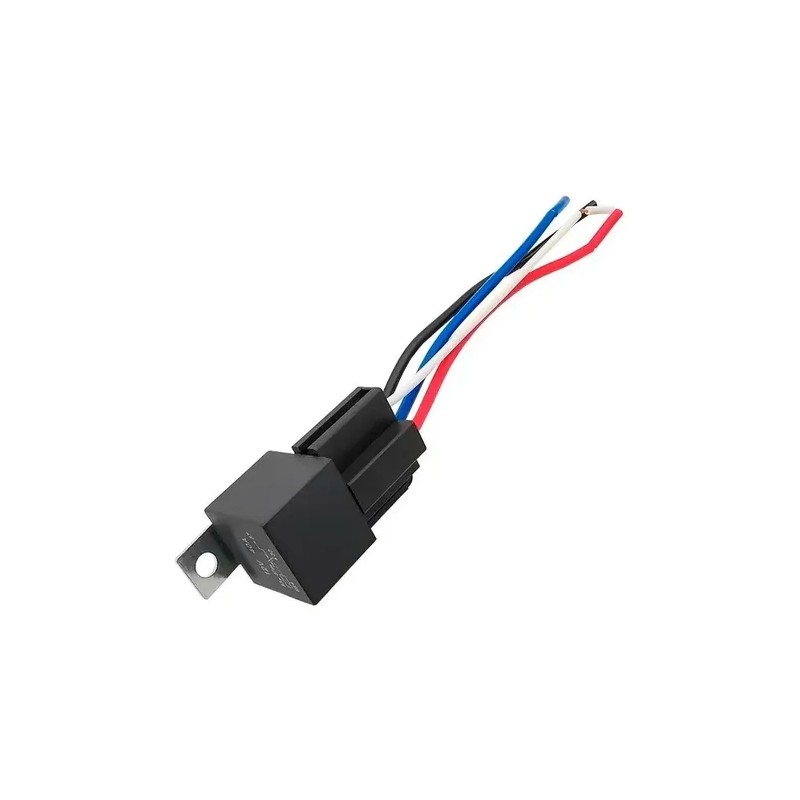Relevador Relay 12 V Automotriz Con Soporte 4 Patas