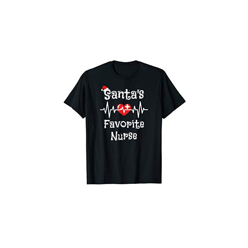 Santa's Favorite Nurse Christmas T-Shirt