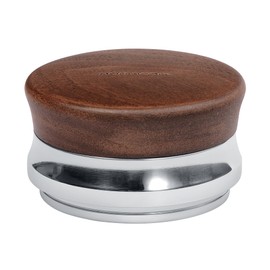 Normcore 53.3mm Espresso Palm Coffee Tamper, Espresso tamper With Flat Base, Heavy Duty Coffee Tamper With Genuine American Walnut Wood, Adjustable Depth Height Fits 54mm Breville Sage Machines