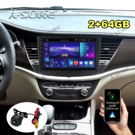 ASURE 2+64GB Car Radio Stereo for Buick Verano 2016-2019 CarPlay Android 14 GPS Navi