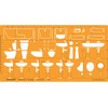 Bocianelli Architectural Stencil 1:20 - Sanitary Stencil Template for Technical