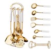 Gold Kitchen Utensils,7pieces Gold Cooking Utensils Set,Kitchen Tools Set With