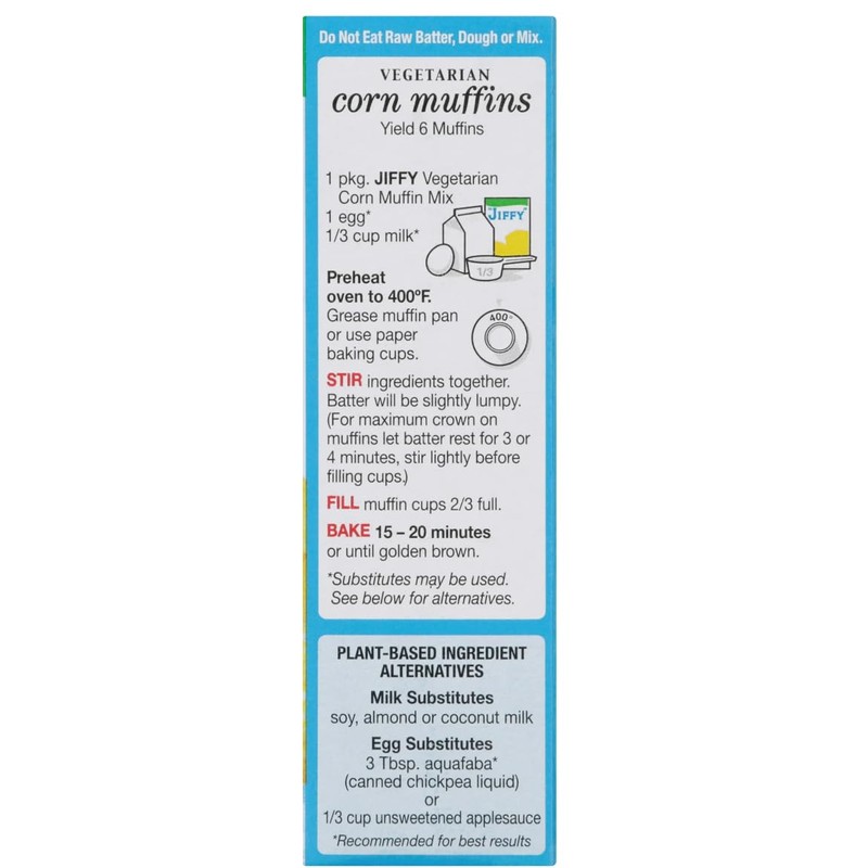 Jiffy Vegetarian Corn Muffin Mix, 8.5 oz (Pack of 4)