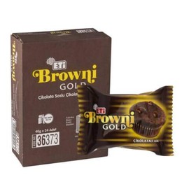 Eti Browni Gold Mini Chocolate with Chocolate Sauce1.6 OZ- 45G - 48 Count