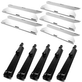 Tlhshuyu Burner and 5 Heat Plates Replacement for Nexgrill, Jenn Air 720-0061, 720-0062, 720-0063, 720-0099, 720-0100, 720-0101, 720-0138, 720-0139, 720-0141, 720-0142,720-0165,720-0171 Gas Grill