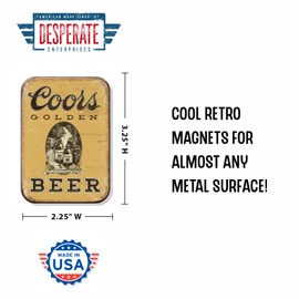Desperate Enterprises Coors Golden Vintage Beer Refrigerator Magnet - Funny Magnets for Office, Home & School - Made in The USA